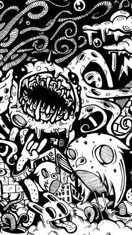 Outcry Monster Art Wallpaper 3