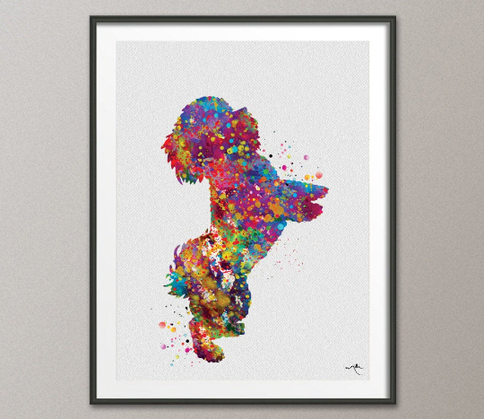 Bichon Frise Dog Watercolor Print Dog Lovers Gift Dog Toy Dog Art Prin Cocomilla