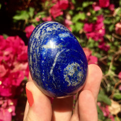Lapis lazuli egg crystal