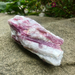 Pink tourmaline in quartz