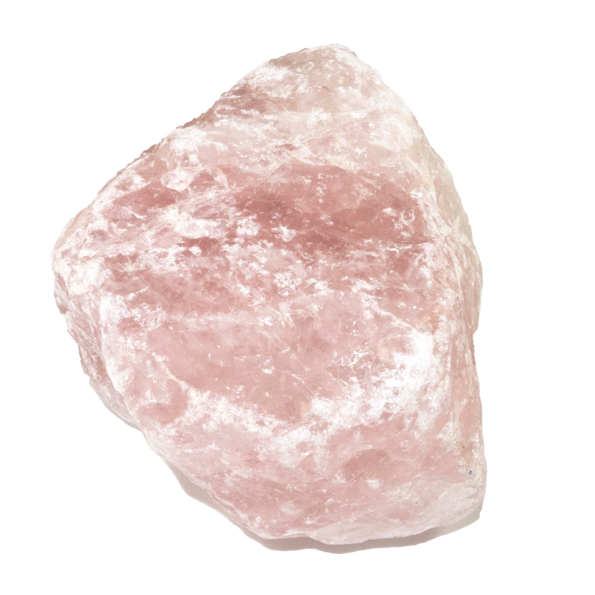 large raw rose quartz