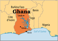 Map of Ghana