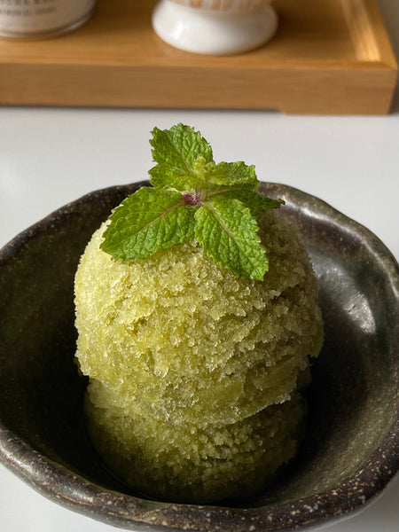 Matcha mint sorbet