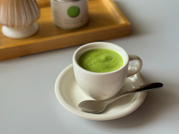 Matcha espresso drink