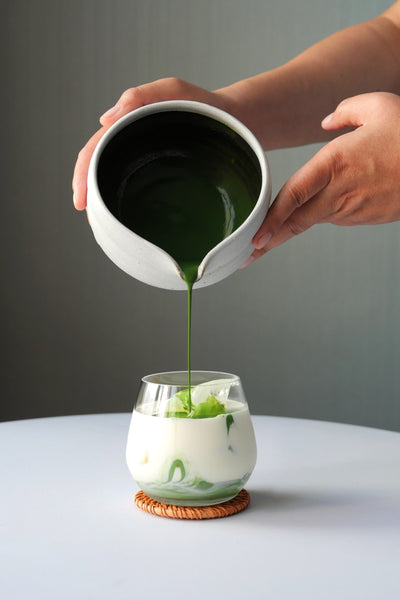 make Matcha simple syrup instead of using a whisk