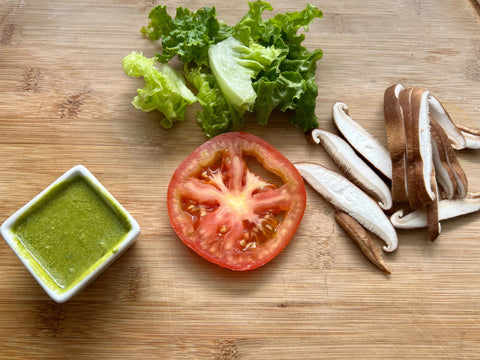 Matcha aioli sauce -- healthy spin on a classic recipe