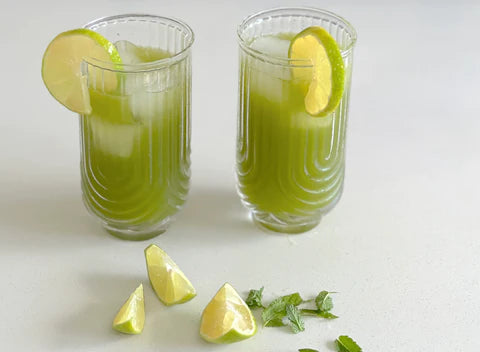 Matcha mojito mocktail