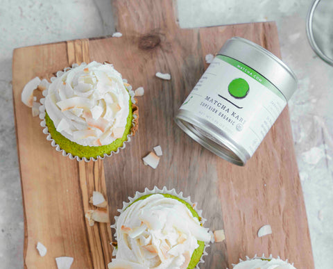 matcha coconut cupcakes are a delicious and nutritious sweet treat