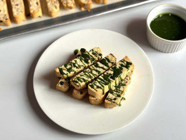 easy biscotti recipe with matcha glaze