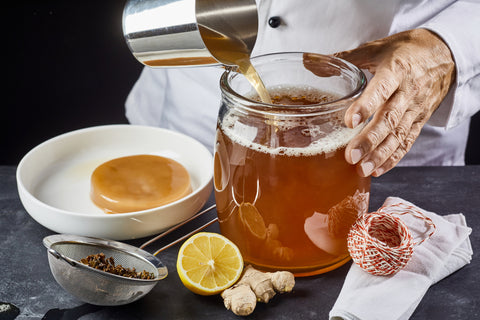 kombucha is a fermented tea with probiotics vs coffee