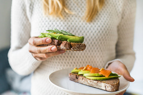 foods high in dopamine: salmon and avocado toast is a great boost!