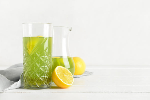 White wine matcha spritzer