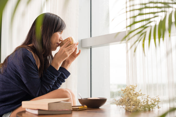 Drinking tea when you're sick