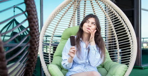 feel good eating that dark chocolate icecream this summer knowing it helps protect your skin health