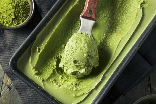 Matcha almond butter ice cream