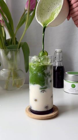 iced lavender matcha latte tiktok