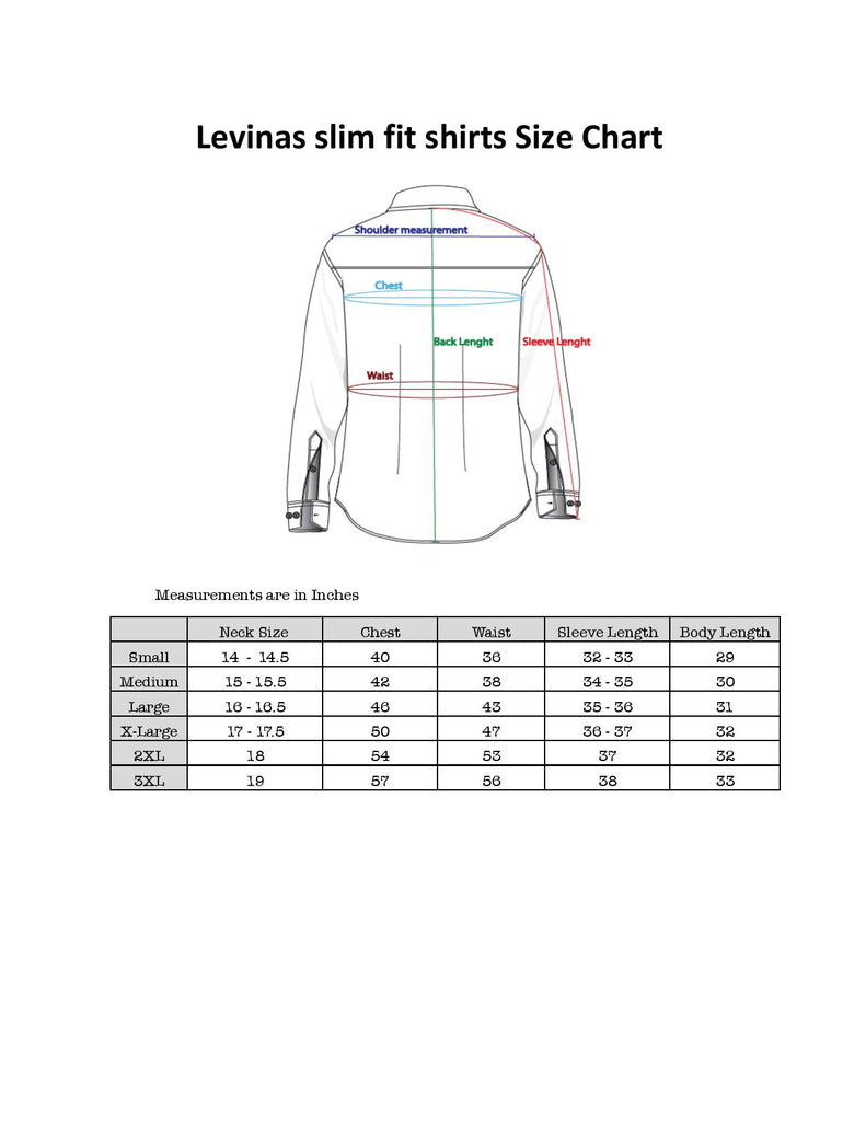slim fit shirt size