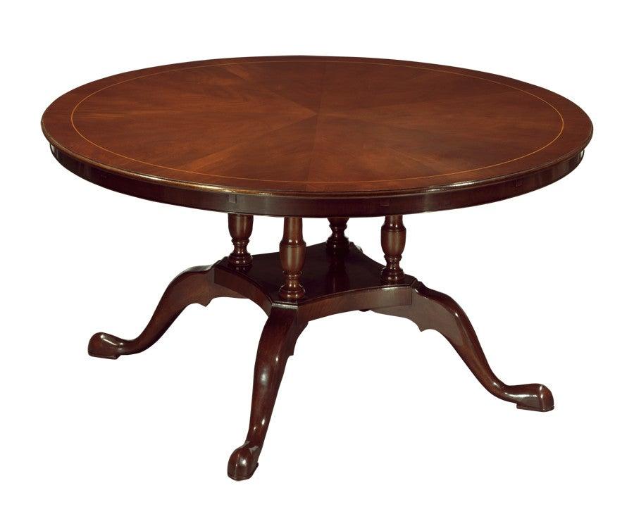 queen anne round dining table