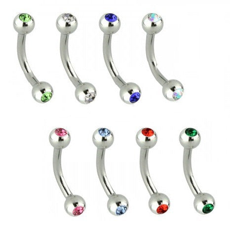 Wholesale 16G Eyebrow Curved Barbell Body Jewelry I APM Body Jewelry