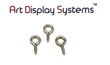 ADS 216-1/2 ZP Screw Eye - 50 Pack - ART DISPLAY SYSTEMS