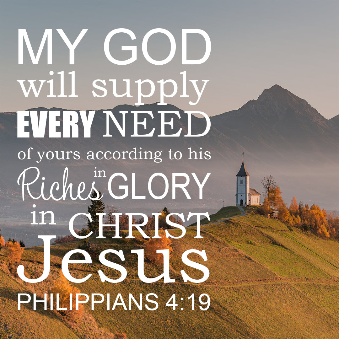 Philippians 4:19 God Will Supply All Your Needs - Free Art ...