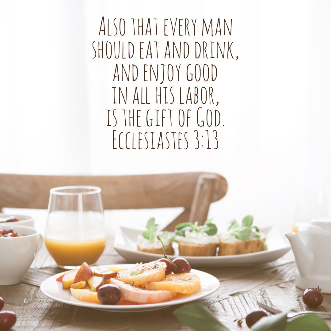 Ecclesiastes 3:13 - Enjoy Good