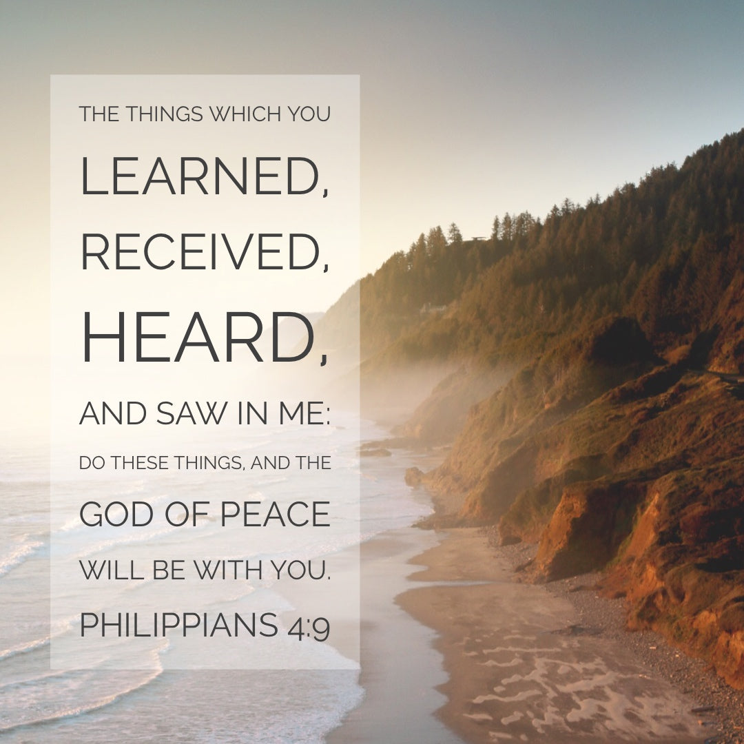 Philippians 4:9 - The God of Peace Will Be With You