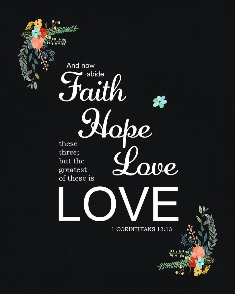 Download 1 Corinthians 13:13 - Faith Hope and Love- Free Bible Art ...