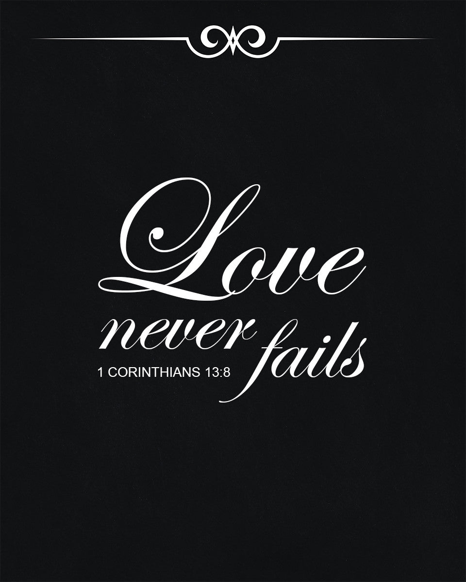 1 Corinthians 13:8 - Love Never Fails - Free Bible Verse ...