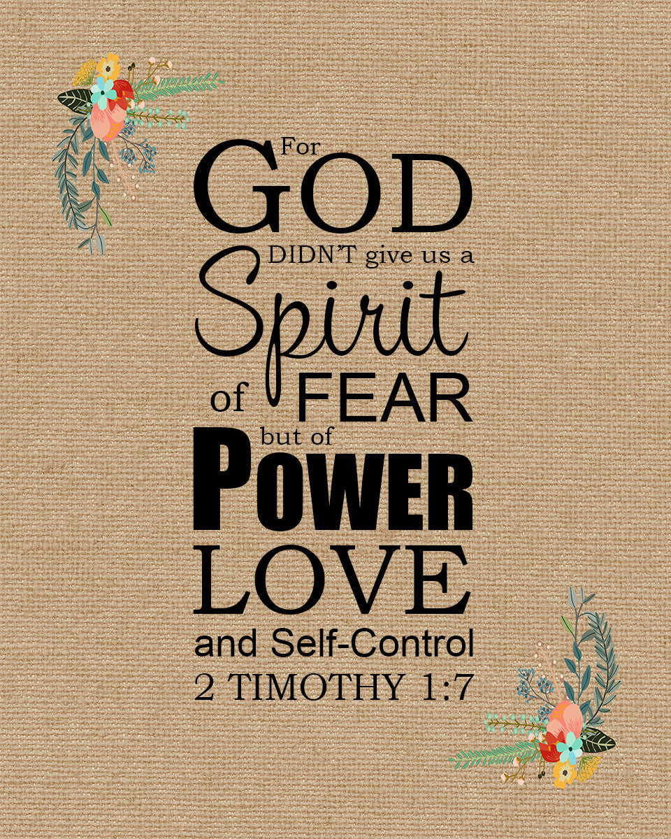 god has not given us a spirit of fear