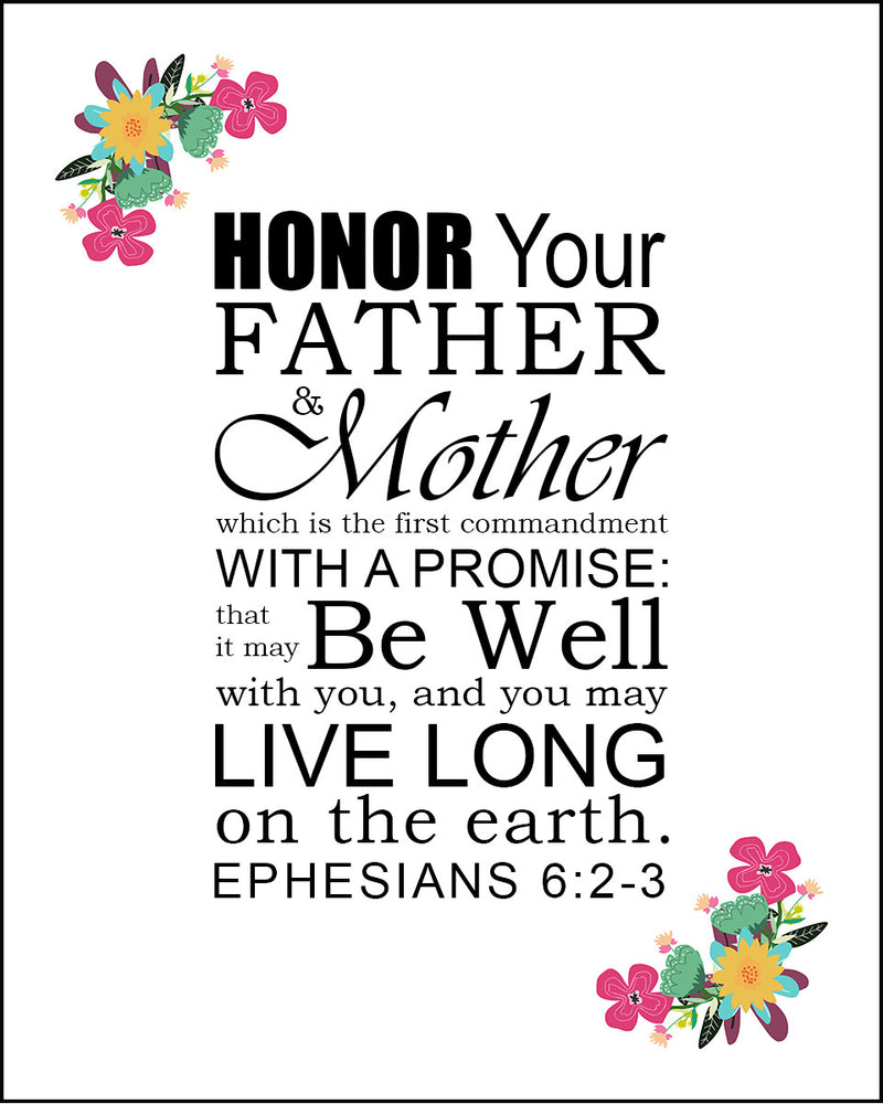 honor your father and mother bible verse