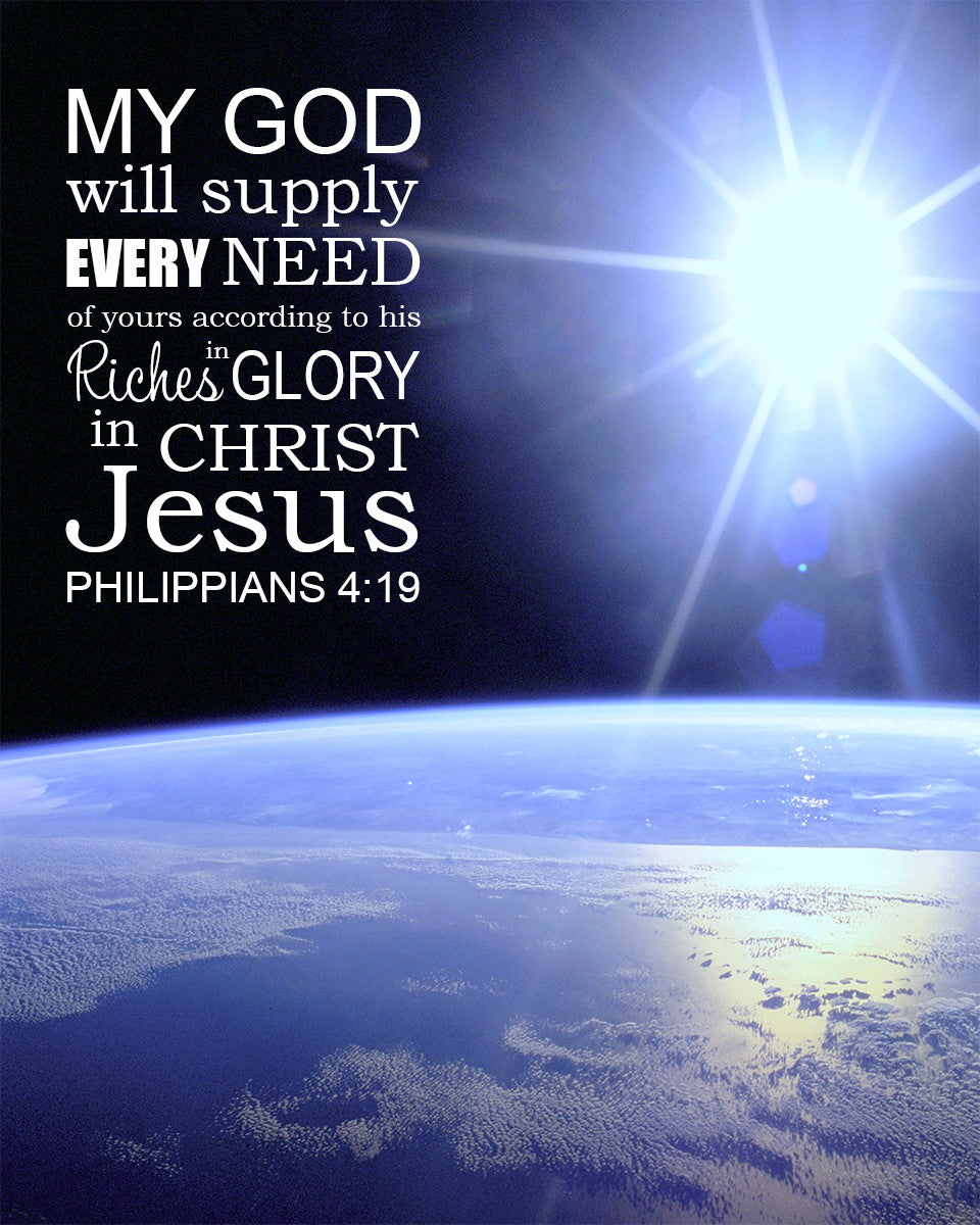 Philippians 4 19 God Will Supply All Your Needs Free Art Downloads Bible Verses To Go