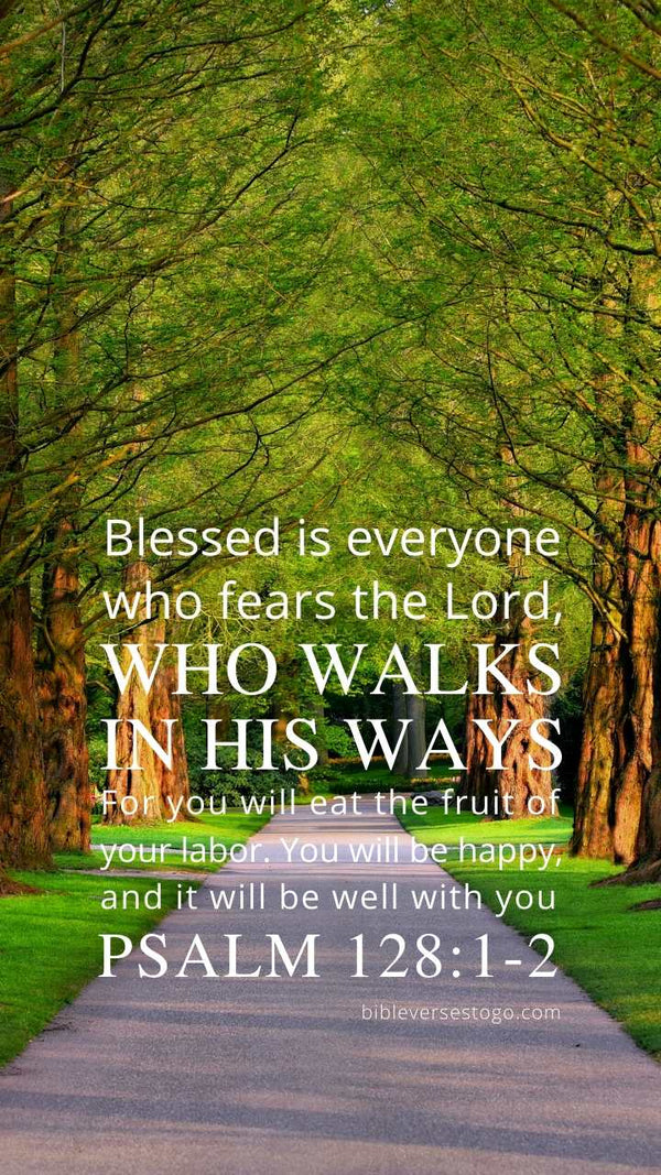 Tree Lane Psalm 128:1-2 Phone Wallpaper - FREE - Bible Verses To Go