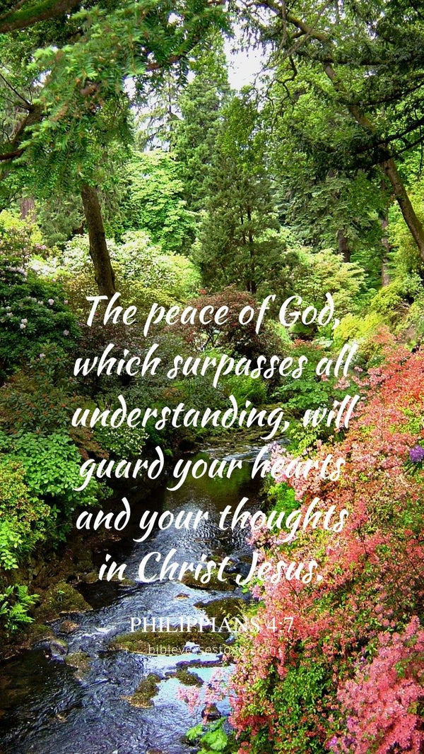 Wales Gardens Philippians 4:7 Phone Wallpaper - Free - Bible Verses To Go