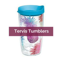 Watercolor Pineapples Tervis Tumbler