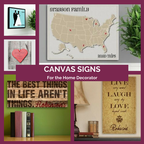 Personalized Canvas Signs Top Notch Gift Shop