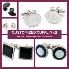 Customized Cufflinks for the Groomsmen Top Notch Gift Shop