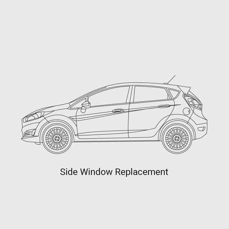 Side window replacement price list