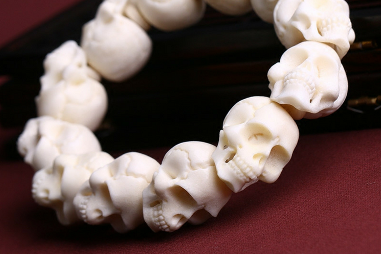 bone skull bracelet