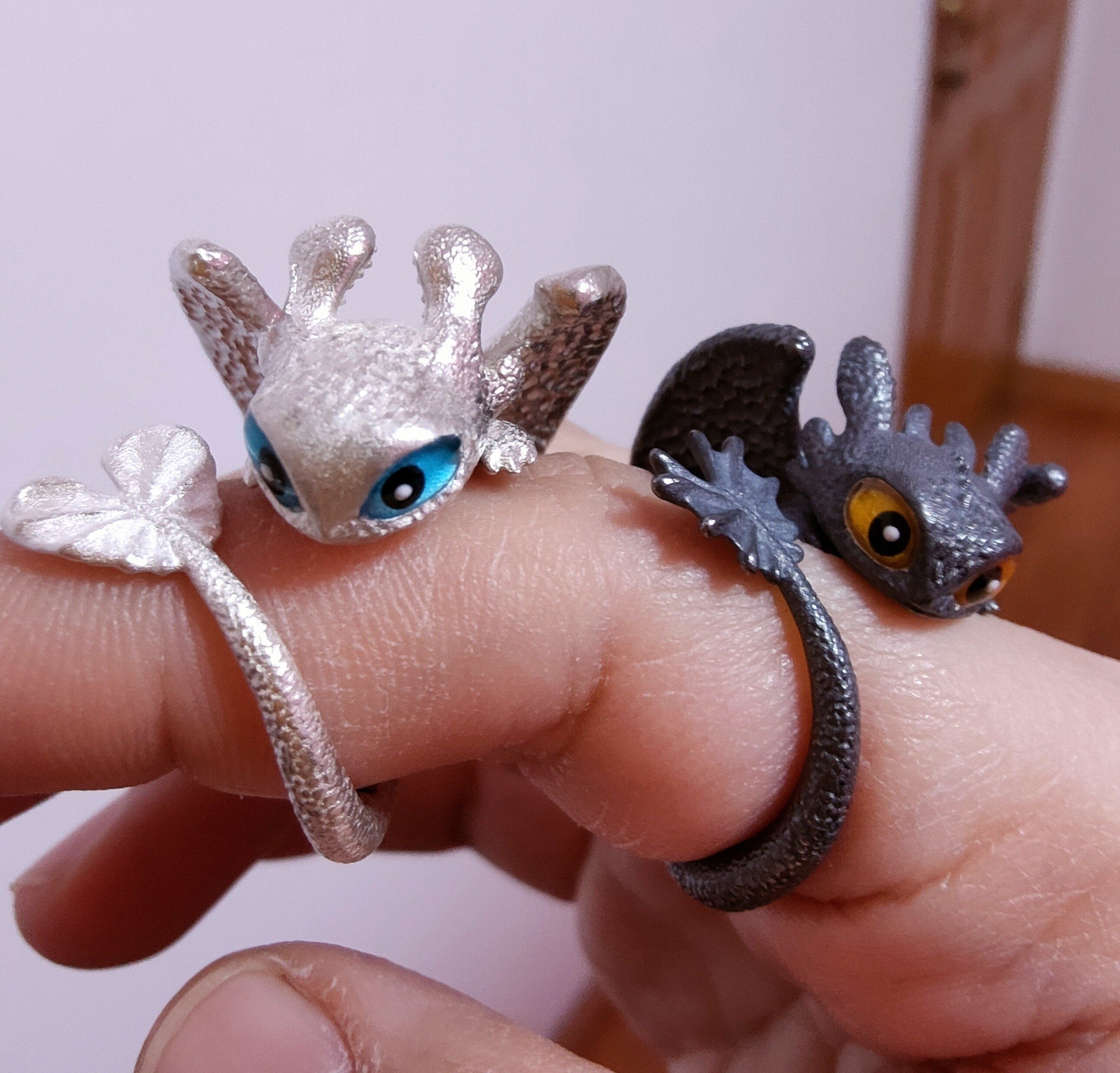 Toothless & Light Fury Dragon Ring – Holy Buyble