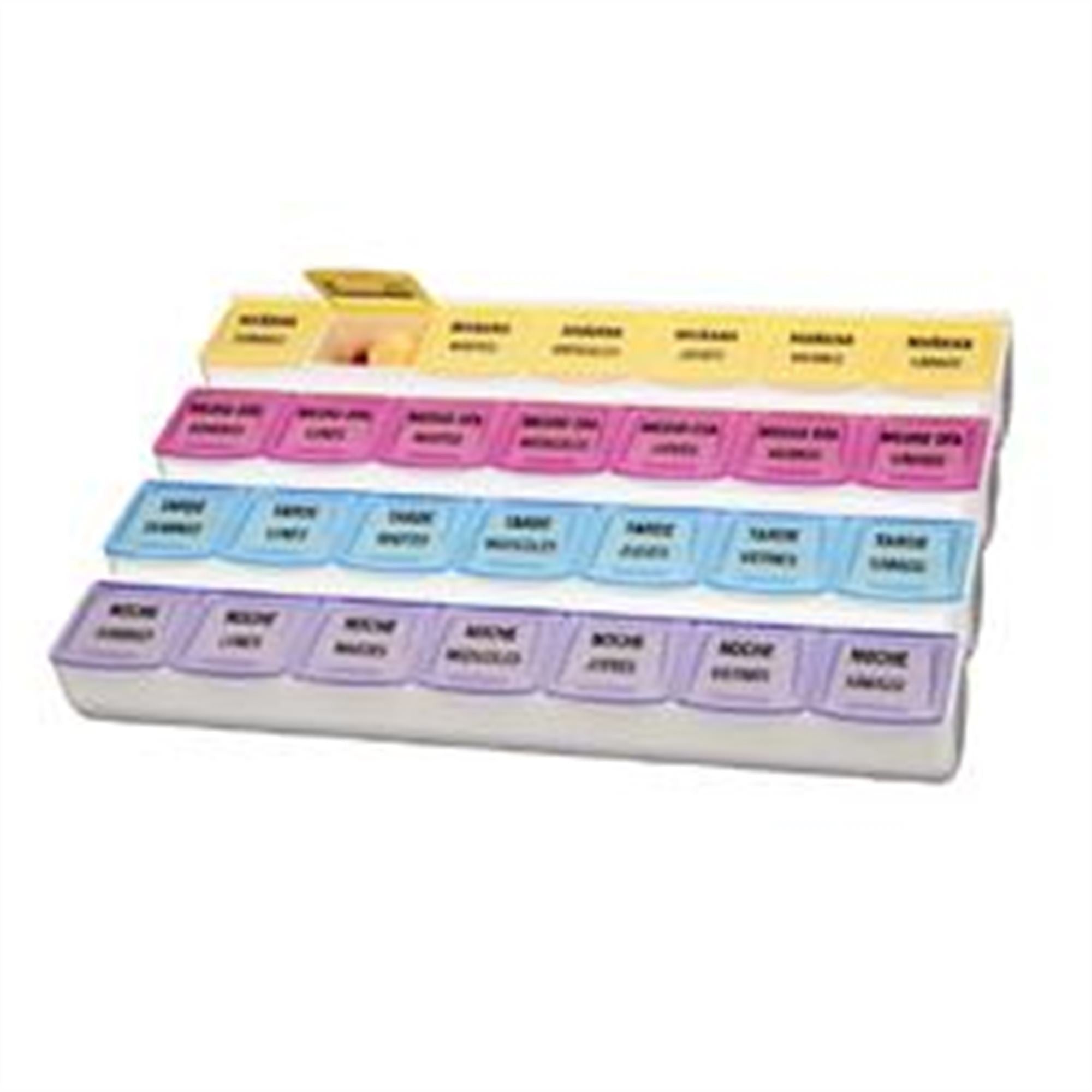 Spanish Four-a-Day Medicine Pill Planner | CeilBlue