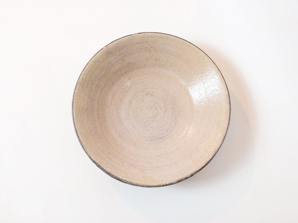 Large Kohiki Asabachi Bowl by Motoharu Ozawa