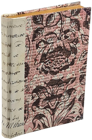 Ranks of Flowers No.29 lino print on a handmade journal
