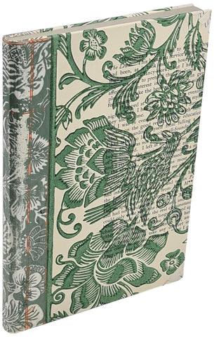 Mythical Birds lino prints No.63 on a handmade journal