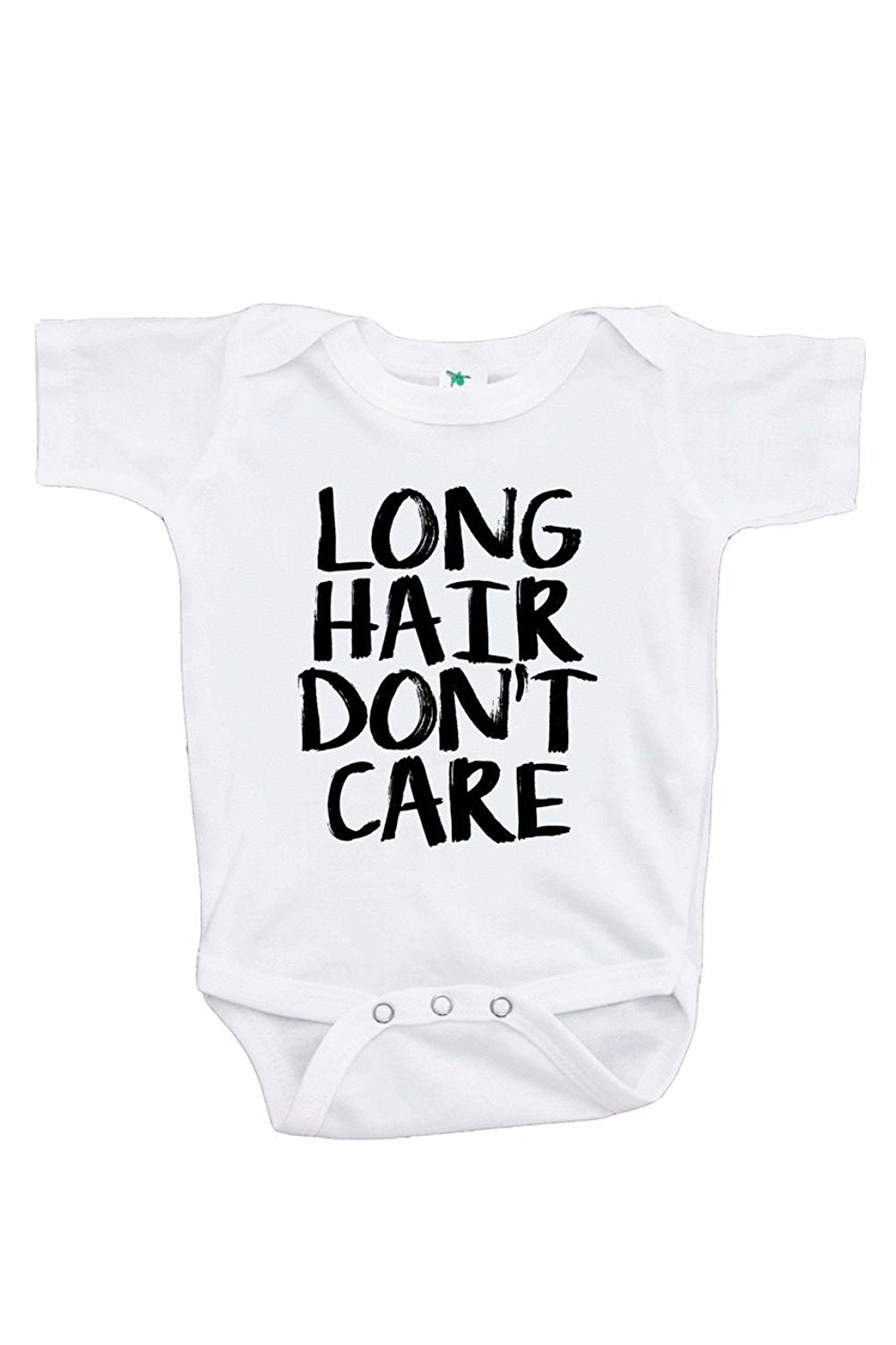 7 ate 9 Apparel Funny Kids Long Hair Don't Care Onepiece