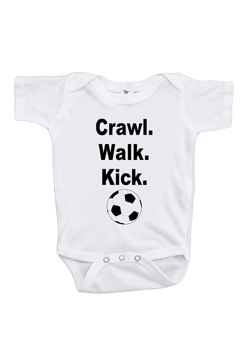 Crawl Walk Kick Baby Boy S Onepiece 7 Ate 9 Apparel