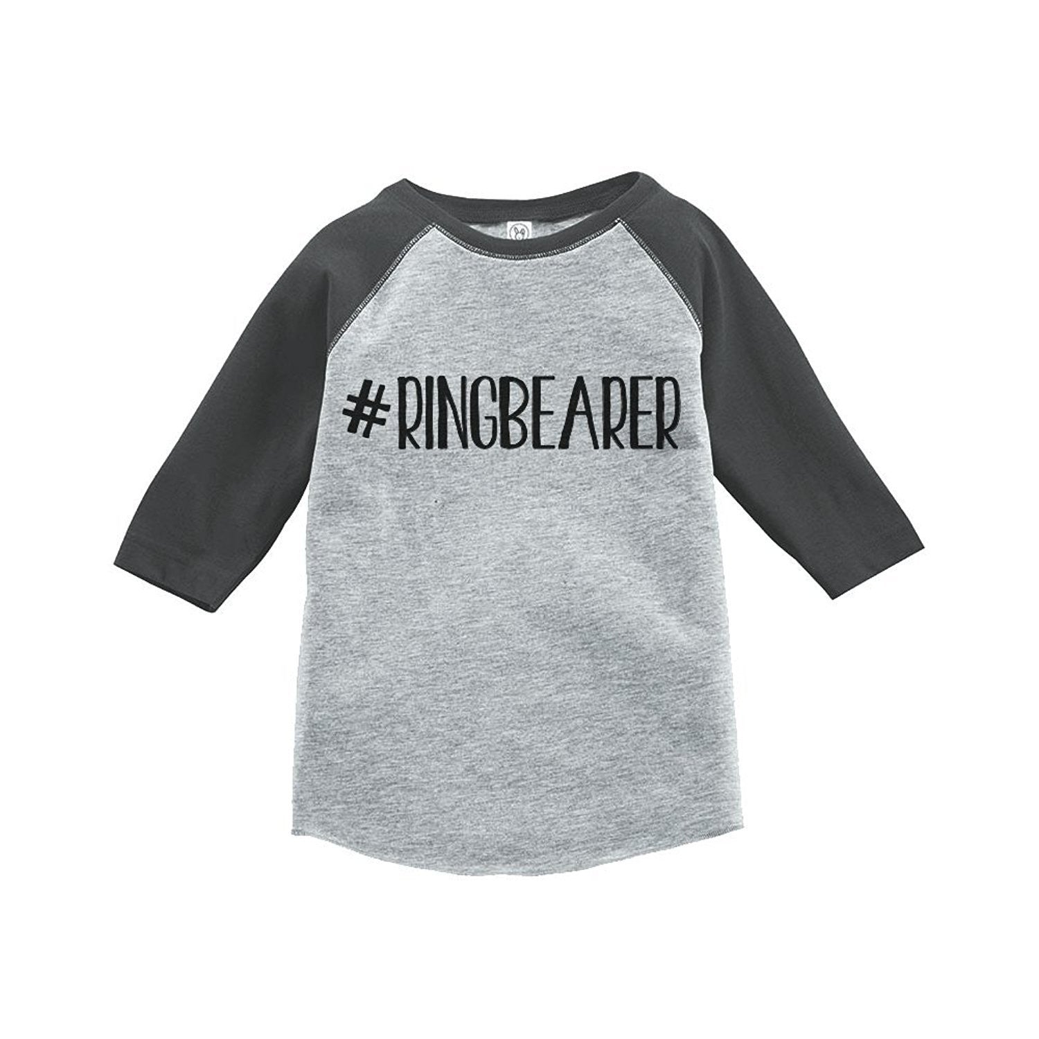 7 ate 9 Apparel Ring Bearer Kids Wedding Raglan Tee