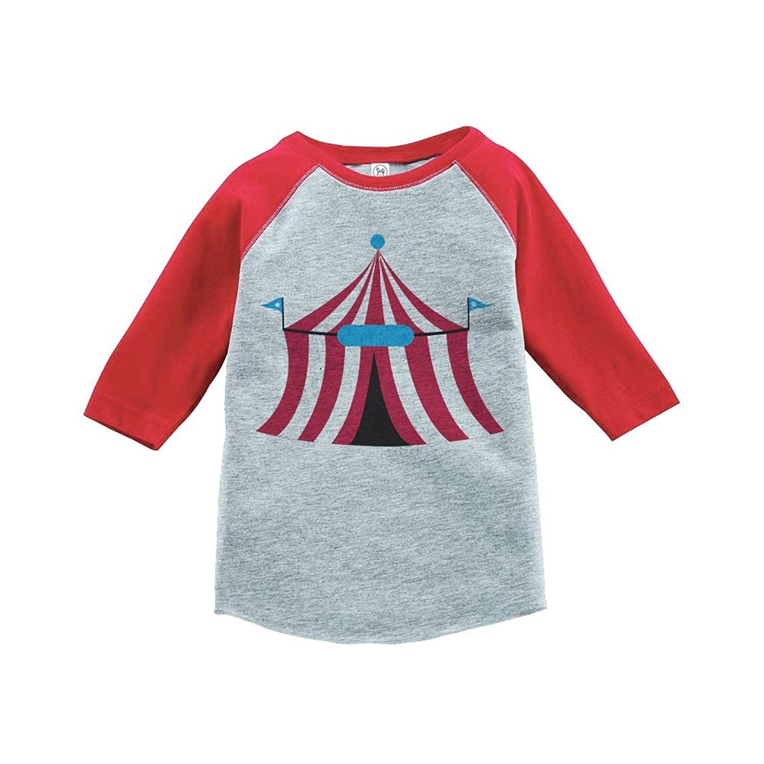 7 ate 9 Apparel Boy's Novelty Circus Vintage Baseball Tee