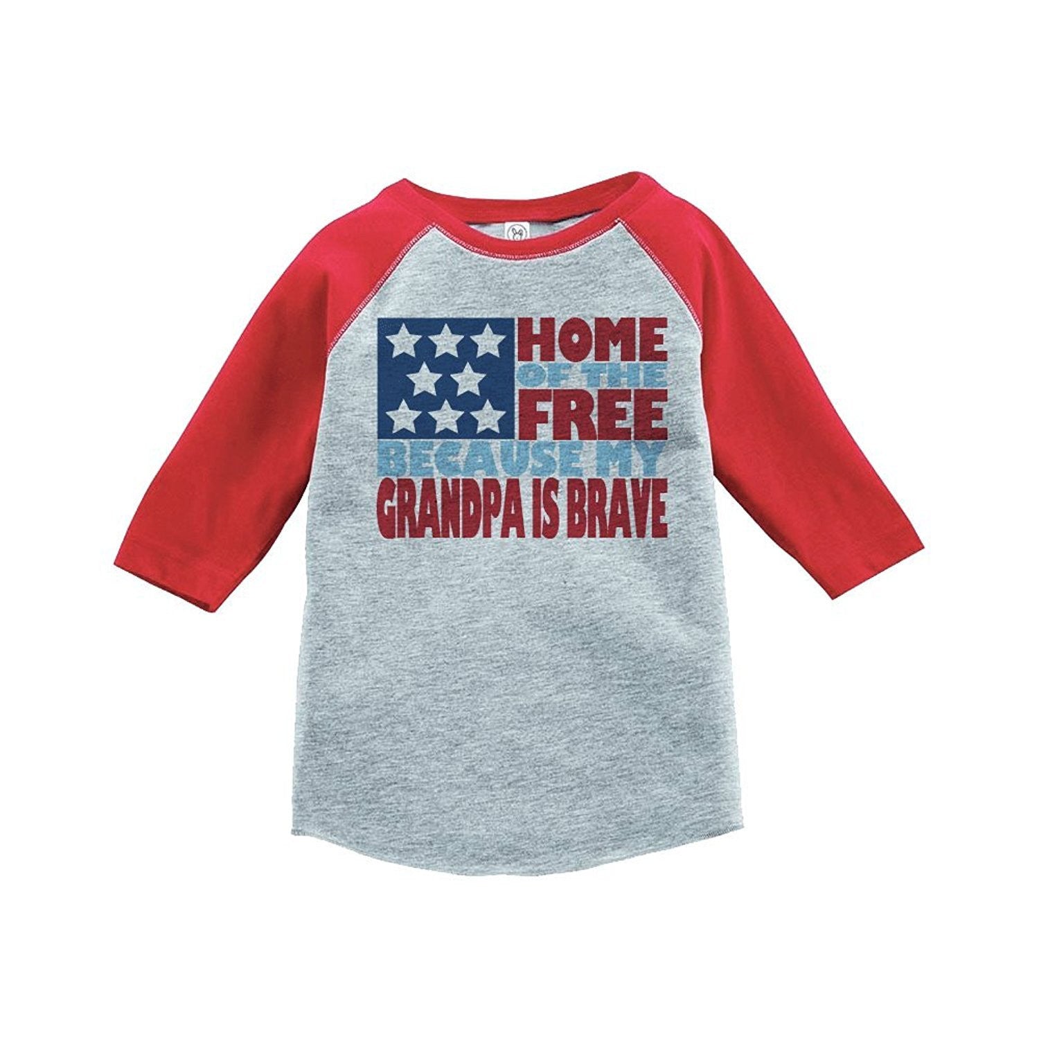 7 ate 9 Apparel Kid's 4th of July Raglan Tee