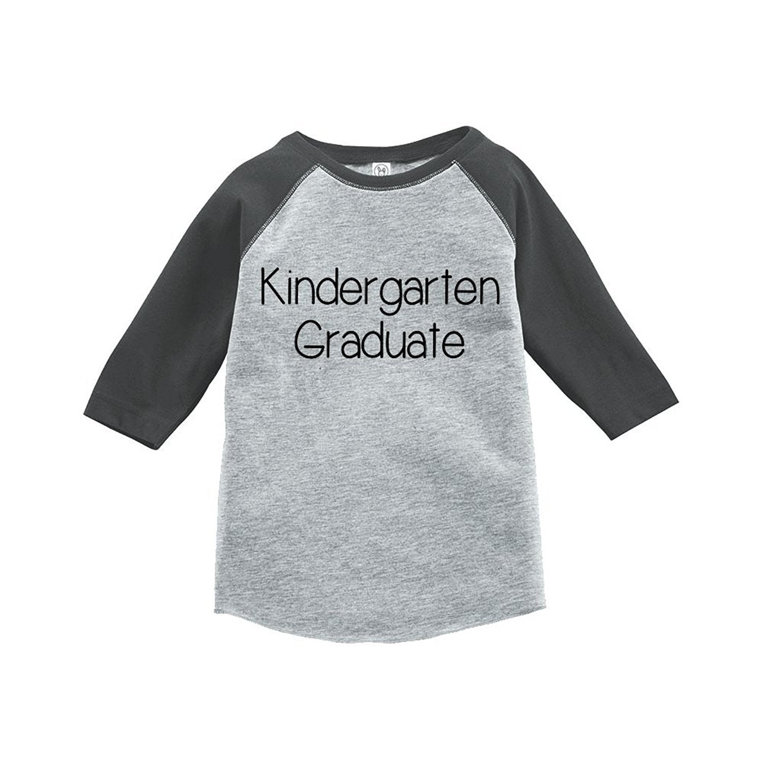 7 ate 9 Apparel Kids Kindergarten Graduate School Raglan Tee